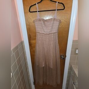 NWT Rebecca Taylor Soft Pink Tulle  Midi Dress